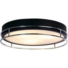 Prožektors Pheonix Phoenix 3 Light Flush Schwarz, Chrom, Milchglas