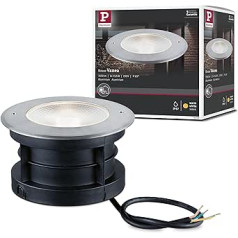 Paulmann Vanea 94748 LED āra gaisma padziļināta grīdas gaisma jūras ūdens izturīga IP67 apaļa 160 mm 3000 K 15,5 W 800 lm 230 V alumīnijs silti balts