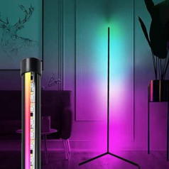 LUXJET spalvas keičianti LED toršeras, reguliuojamas nuotolinio valdymo pulteliu svetainei, RGB toršerai, Star Sky, tinka miegamajam (1 156 cm pakuotė, kelių spalvų)