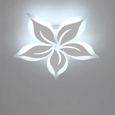 CIBITA LED lubų šviestuvas, gėlių dizaino lubų šviestuvas, akrilo sietynas, moderni svetainės lempa miegamajam, virtuvei, 72 W / 6840 LM / skersmuo 60 cm / 6500 K balta šviesa / 5 šviestuvai
