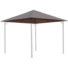 QUICK STAR Replacement Roof 250 g Garden Gazebo 3 x 3 m Taupe / Beige Grey RAL 7006 Antique Gazebo Roof Replacement Cover