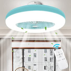 ledmo 56 W ventilatora griestu gaisma Creative Modern griestu apgaismojums LED regulējams griestu ventilators ar apgaismojumu un tālvadības pulti