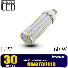 E27 LED kukurūzas spuldze 60w metāla 3000k silta