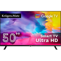 Kruger&Matz 50 collu UHD Google TV DVB-T2/T/C H.265 HEVC TV