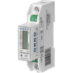 1-phase electricity meter, 100A, RS-485 port, MID, 1 module, DIN TH-35mm, PV