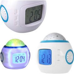 AK234 Star projector alarm clock with 10 melodies