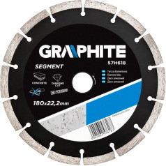 Graphite Dimanta disks 180 x 22,2 mm, segmentēts