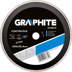 Graphite Dimanta disks 200 x 25,4 mm, ciets