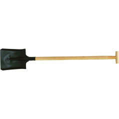 Carbon shovel 240*315mm with a wooden handle, length 115cm