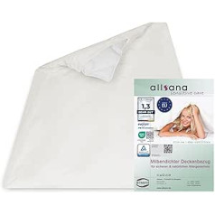 Allsana hipoalerginės antklodės nuoroda 155 x 220 cm alergijos patalynė, apsauganti nuo erkių, apsauganti nuo erkių nuo alergijos namų dulkėms