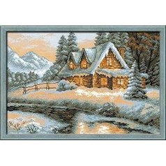 Riolis Stickpackung Winterlandschaft 1080, gezählter Kreuzstich, Weiß