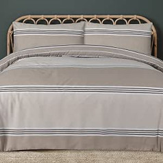 Sleepdown Banded Stripe Natural, Baumwolle, Natur, Super King