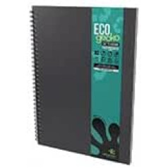 Artgecko Recycled A3 Portrait Sketchbook 80 Pages (40 Sheets) 150gsm Recycled White Card