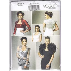 Vogue Schnittmuster, Georgette, Mehrfarbig, A5 (6-8-10-12-14)