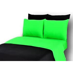 4 SET OF 6 for and Reversible Vibrant Colours 100% Cotton Duvet Cover Bedding Set All Sizes