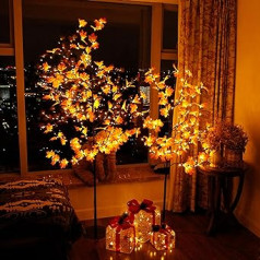 CCLIFE Mini LED Light Tree Christmas Tree Small Artificial Christmas Tree with LED Fairy Lights Lighting Pine Tree in Pot Artificial Plants Window Decoration Desk Tree