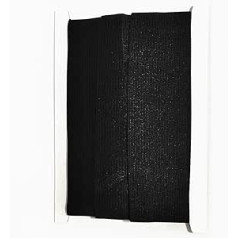 10 metrų elastinė siuvimo juosta, 10 m x 120 mm pločio, tamprus drabužiams ir amatams siūti, tamprus siuvimui, juodas (332, 120 mm x 10 m)