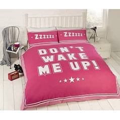 FINEST HOMEWARE Rapport Don't Wake Me Up Bettbezug-Set, rozā, King