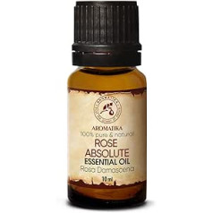 Rose Absolute Essential Oil 10 ml - Rosa Damascena Bulgarian - Aromatherapy - Room Fragrance - Rose Absolute Oils for - Body Care - Diffusers - Relaxation - Aroma Lamp - Soothing - Good Sleep