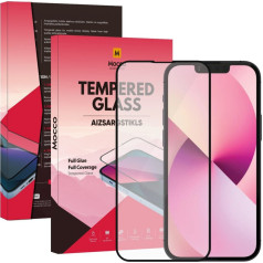 Mocco Full Glue Signature Edition Tempered Glass Aizsargstikls Pilnam Ekrānam Apple iPhone 12 Pro Max Melns