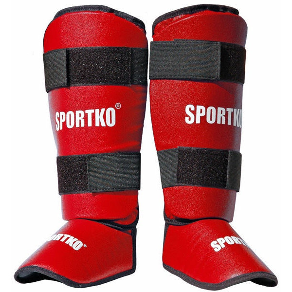 Shin Instep Guards SportKO 331 - Red XL