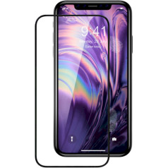 Fusion Accessories Fusion Full Glue 5D Tempered Glass Aizsargstikls Pilnam Ekrānam Apple iPhone 11 Melns