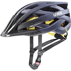 uvex Unisex - Pieaugušo i-vo cc MIPS velosipēda ķivere, pusnakts - matēts sudrabs, 56-60 cm