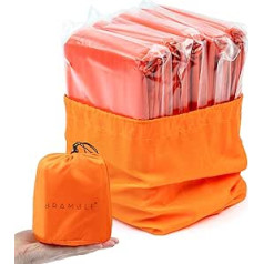 Bramble - Pack of 5 Thermal Emergency Bivvy Sacks, Emergency Blankets for Camping, Hiking, Emergencies - Waterproof