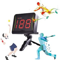 DRM Hands-Free Speed Radar, Multi-Sport Radar Gun for Baseball/Lacrosse/Football/Tennis/Golf, Baseball Speed Training Equipment Speed Measurement Device