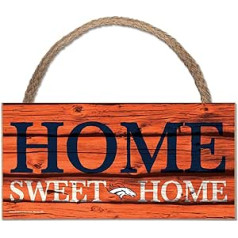 Wincraft NFL koka zīme Denver Broncos Wood sauklis Home Sweet Home