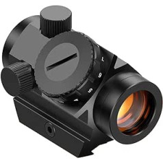 „Feyachi RDS-25 Red Dot Sight 4 MOA Red Dot Sight“ šautuvo taikiklis „Airsoft“ taikiklis su 1 colio stovo laikikliu, skirtas medžioklei, „Airsoft“ ir arbaletui