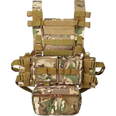ACEXIER Tactical MK3 Chest Rig Modulārā medību veste Camo Sack Pouch H Harness M4 AK Magazine Ieliktnis Airsoft Peintbola piederumi