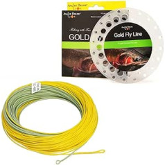 ANGLER DREAM Gold Fly Line 2.5m Weight Forward Floating 2 3 4 5 6 7 8 9WT Fly Fishing Line