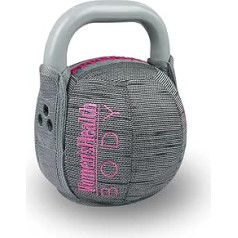 Women's Health BODY Soft Kettlebell 10 kg, Kettlebell ar auduma pārsegu, Svari sportam, kondicionēšanai un spēka treniņiem