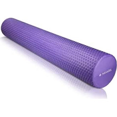 Navaris Pilates rullītis Fascia Roller 90 cm garš – Pilates Roller Fascia Jogas rullītis – Putu rullītis muguras fitnesam – Dažādu krāsu masāžas rullītis