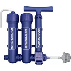 Hydrosolve āra pārnēsājams ūdens filtrs kempinga avārijas ūdens attīrīšanas sistēma ar rokas sūkņa filtrēšanu pārgājieniem un kempingiem (ūdens filtrs)