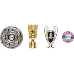 FC Bayern Munich ķegļu komplekts pa 4 — panākumi — žetonu kausi, čempionāta kauss, FCB logotips