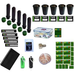 38-Piece Geocaching Container Package Set - Nano Hiding Place Petling Logbook Micro