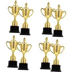 BESPORTBLE Pack of 4 Children's Trophy Mini Rotaļlietas Bērniem Lielapjoma Rotaļlietas Futbola Medaļa Mini Plastmasas Labākā Kostīma Trofeja Helovīna Mini Plastmasas Ķirbju Trofejas Dekors