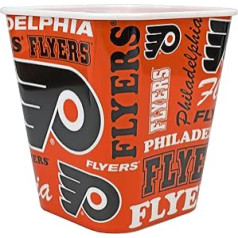 Boelter Philadelphia Flyers 3 litru atkārtoti lietojams plastmasas uzkodu spainis