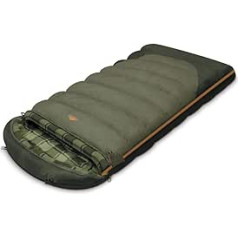 Alexika Canada Plus Sleeping Bag - Warm, Comfortable, Rectangular, All Year Round Blanket Sleeping Bag for Adults and Families, Outdoor Camping in Low Temperatures up to -6 C with Compression Bag, 230 x 100 cm.