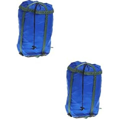 BESPORTBLE 2vnt Camping kompresinio maišelio laikiklis keliaujančiam suspaudimo maišeliui suaugusiems Kelioninio maišelio organizatorius Kompresinis krepšys pagamintas iš nailono miegmaišio antklodė