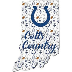 Fanu veidojumi NFL Indianapolisas Colts unisex Indianapolisas Colts ziedu štata zīme, komandas krāsa, 12 collas