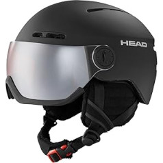 HEAD KNIGHT Unisex pieaugušo slēpošanas ķivere, melna