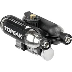 Topeak Unisex aksesuāri pieaugušajiem Ninja Master+ Co2 Fuelpack velosipēdu aksesuāri, daudzkrāsaini (daudzkrāsaini), viens izmērs