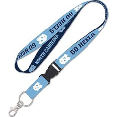 Zymise Caseys University North Carolina UNC Tar Heels Lanyard with Removable Buckle, 1 Width, Multi-Colour, Large, Multicoloured, Large