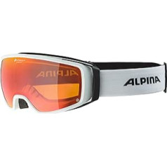 ALPINA Double Jack PLNT Q-LITE - Mirrored, Contrast Enhancing OTG Ski Goggles with 100% UV Protection for Adults