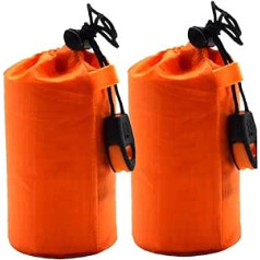 TOSSPER avārijas soma 2 iepakojumā vieglie izdzīvošanas guļammaisi Thermal Bivy Bag Pārnēsājama avārijas sega kempingiem, pārgājieniem, ārā, aktivitātēm oranža