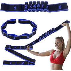 Ērta Latin Stretch Band Dance Pilates Joga Stretch Fitness elastīgā josla vingrošanai jogas fitnesa treniņiem (1 gabals)