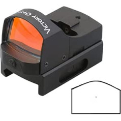 Maximtac Victory Optics Mini Red Dot tēmēklis ar 4 apgaismojuma līmeņiem gariem ieročiem